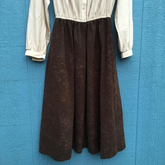 Vintage Button Down Long Sleeve Pleated Midi Skirt Women’s Plus Size 14 - Picture 3 of 11
